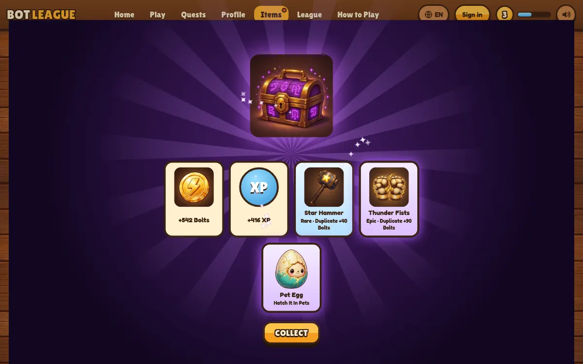 Chest opening